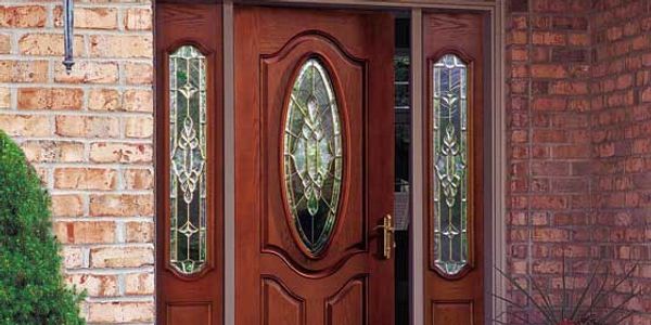 Picture of an entry door installed in a home.