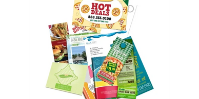 Customized marketing material for local business such as custom card, flyers, and brochures