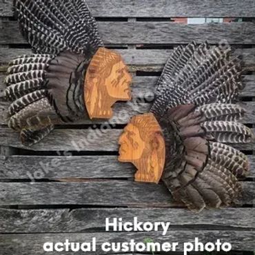 Turkey Wing Mount - Indian Head