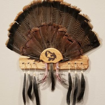 Multiple Beard Turkey Fan Mount