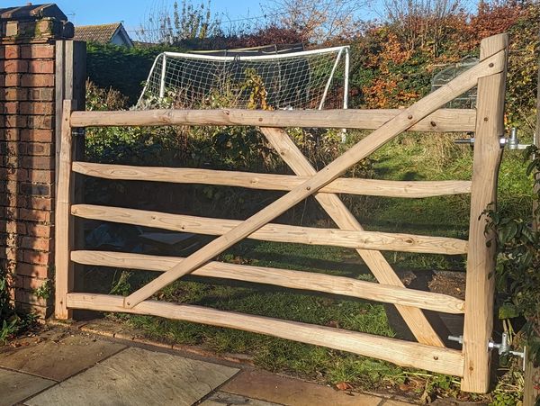 Bespoke wooden garden gate