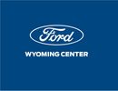 Ford Wyoming Center logo on blue background.