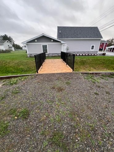 Maine Flow Tech Installed new planks on this foot bridge.