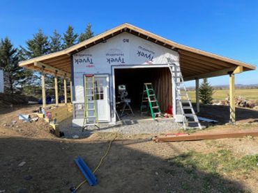Garage Build in progress