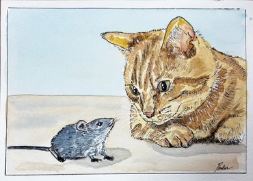 Cat and Mouse Stand off