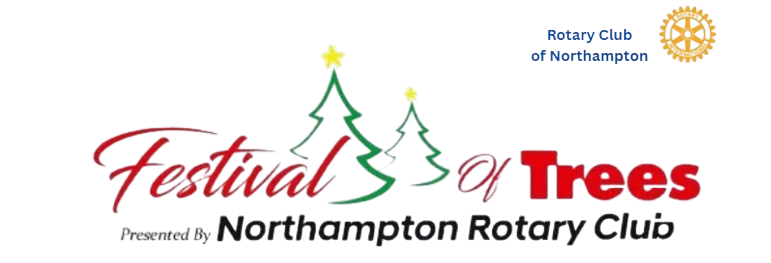 Festival of Trees logo by Northampton Rotary Club.