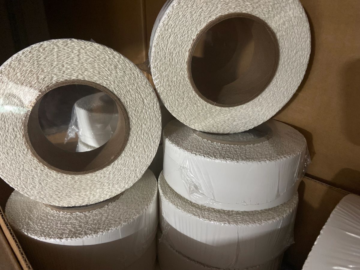 SelfAdhesive Stress Crack Tape 200'x 2'' Smooth Roll. Wall set up seam