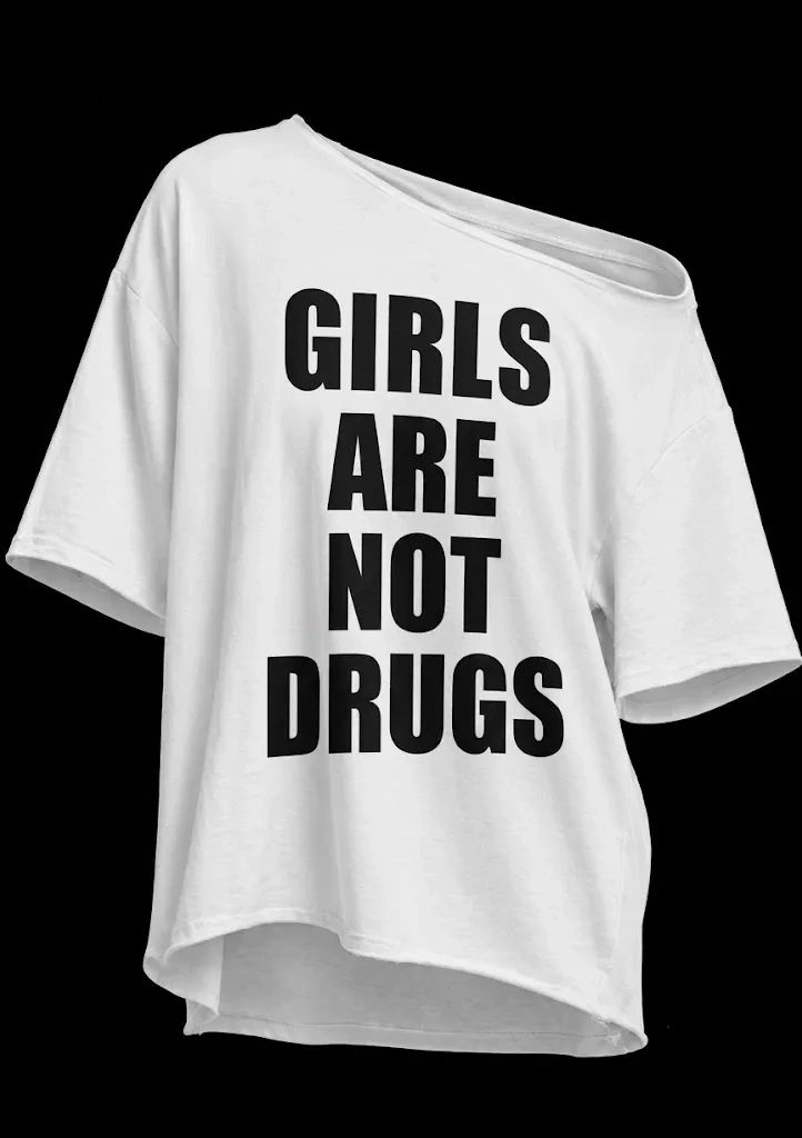 Girls Are Not Drugs White Lie Off the Shoulder