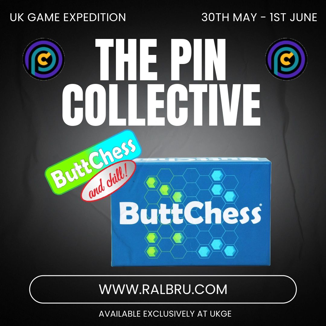 buttchess, board game, at ukge, uk games expo.