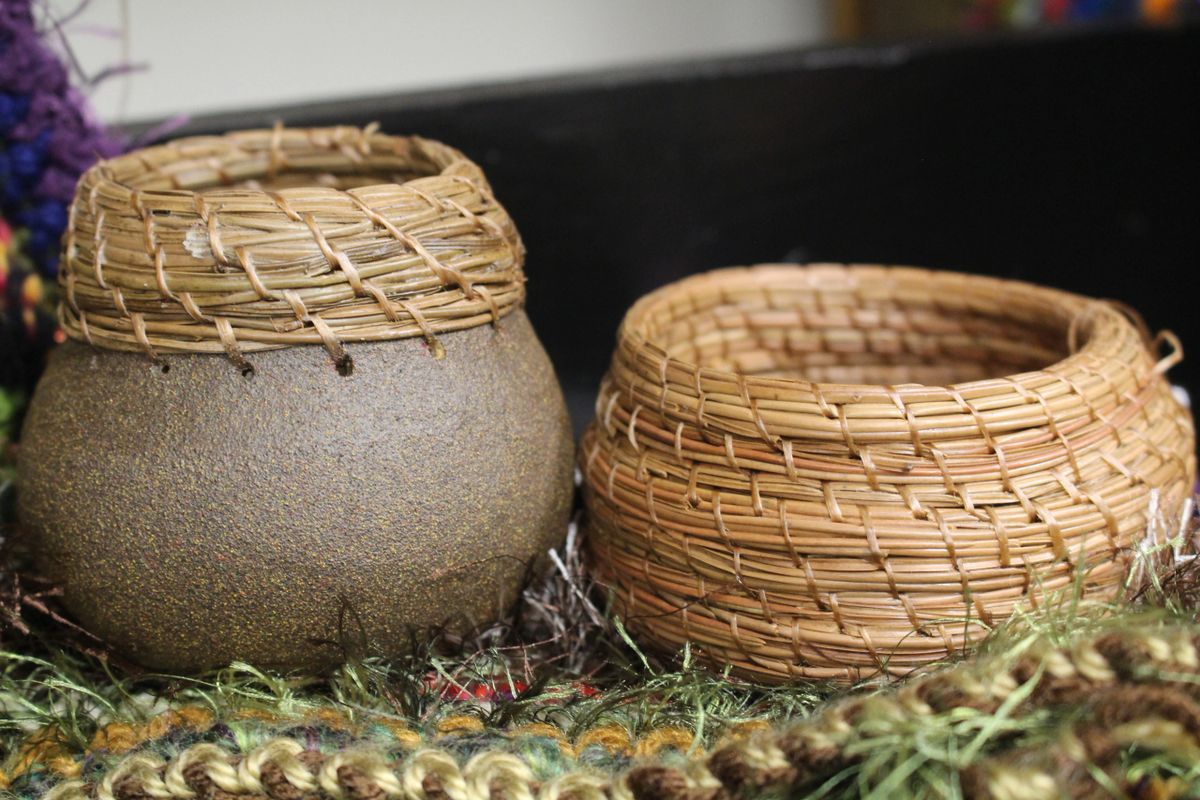 Hand Woven Pine Needle Baskets