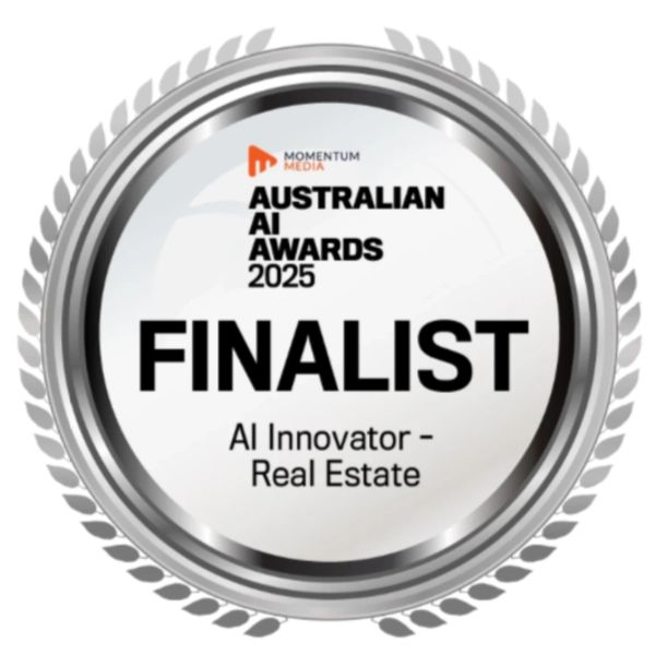 Medal for Australian AI Awards 2025 finalist in AI Innovator - Real Estate category.