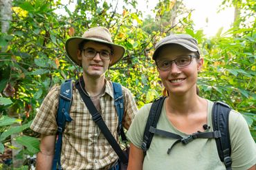 Matej and Zuzana pose for picture in the jungle. Rhett Cutrell, Fornever Productions