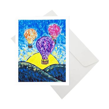 Notecard - Hot Air Ballons