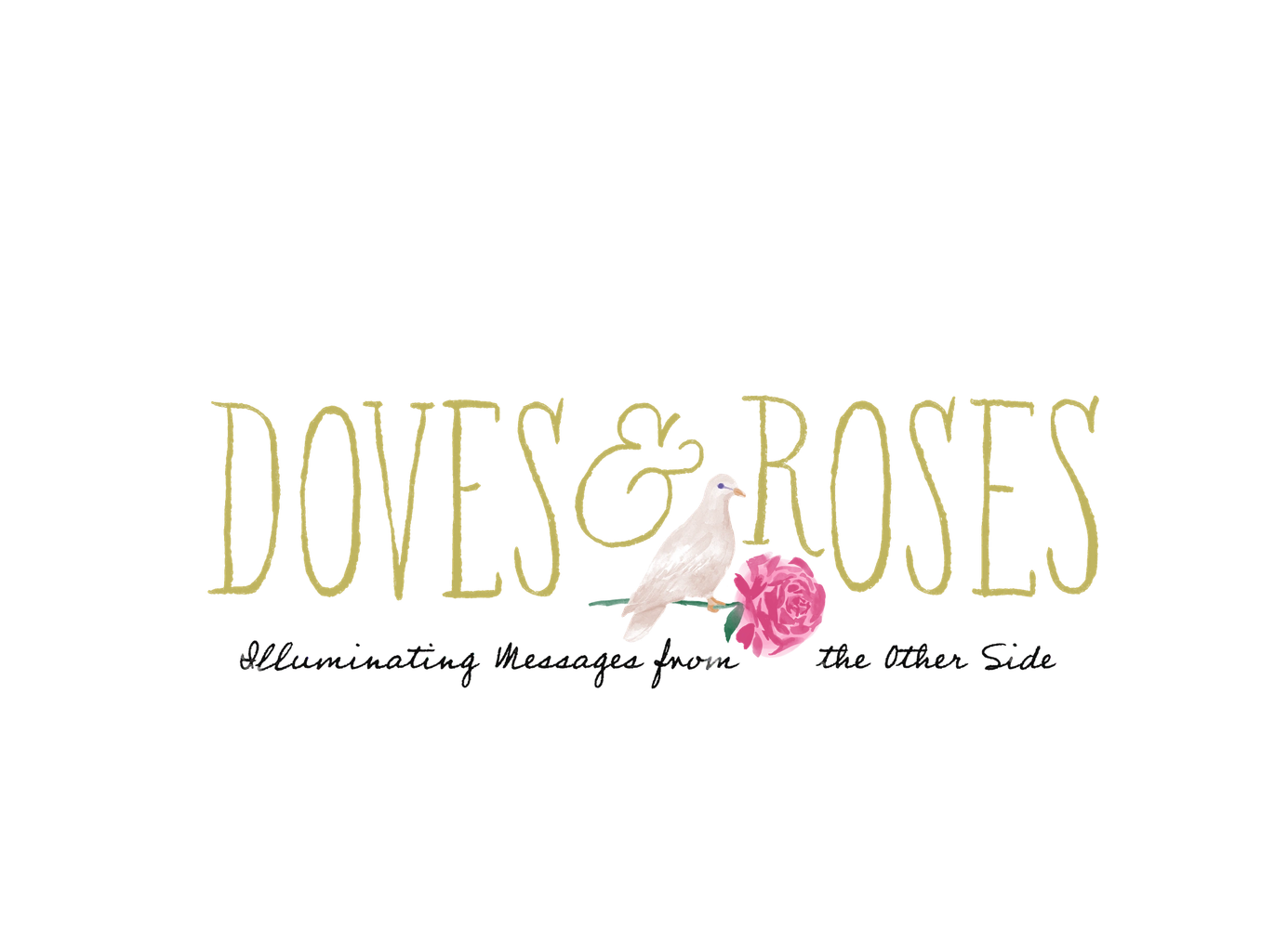 Doves & Roses logo - Psychic Mediumship and Energy Healing tagline