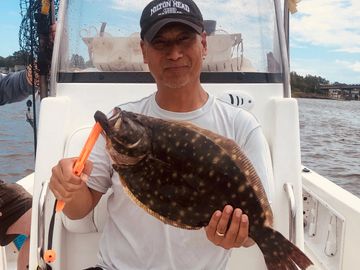 Flounder caught in the Neuse River around Orientall and New Bern North Carolina