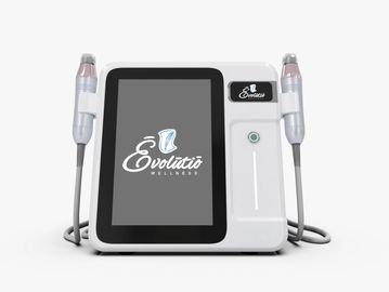 Modern Evolutio Wellness device with dual handpieces and touchscreen.