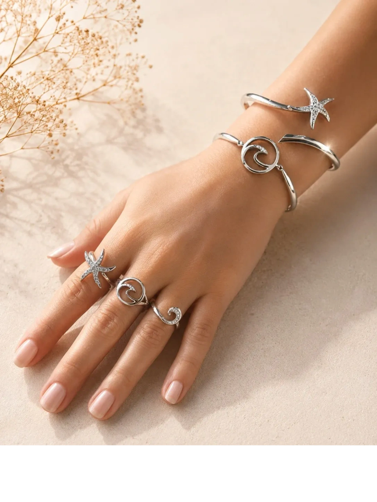 WAVE AND STARFISH JEWELRY 