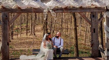 Screen Shot from the wedding video and then edited in Photoshop