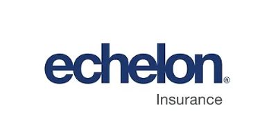 Echelon Insurance logo with bold navy blue lettering and a clean design.
