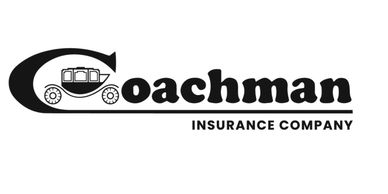 Logo of Coachman Insurance Company with a coach illustration.