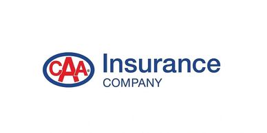 Logo of CAA Insurance Company with red and blue colors.