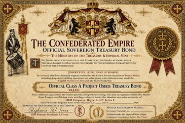 Confederated Empire Treasury Bond Project Osiris