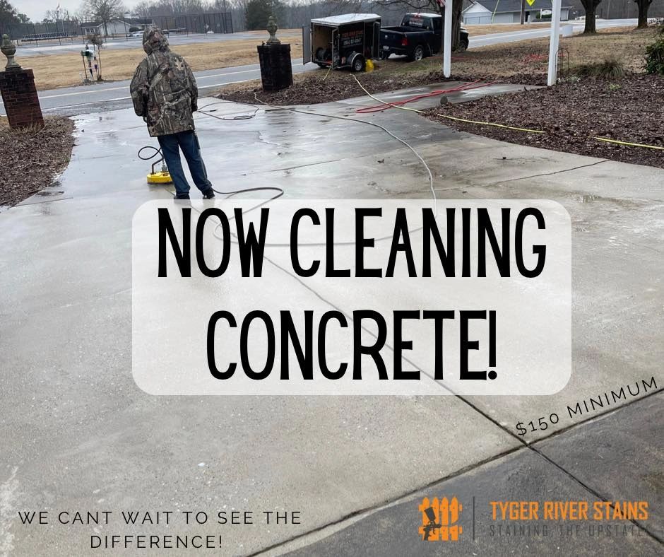 Now offering driveway cleaning! Our equipment is more than enough to do most residential jobs and ev