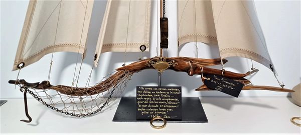 sculptures voiliers, voiliers faits main, art nautique, sculptures artisanales,  voilier en bois