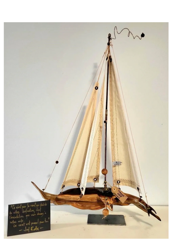 sculptures voiliers, voiliers faits main, art nautique, sculptures artisanales, sculptures voilier.