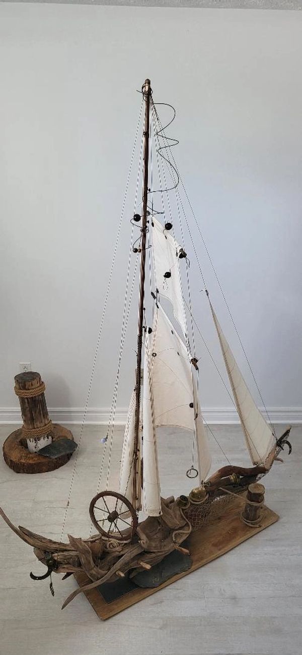 sculptures voiliers, voiliers faits main, art nautique, sculptures artisanales, sculptures voilier.