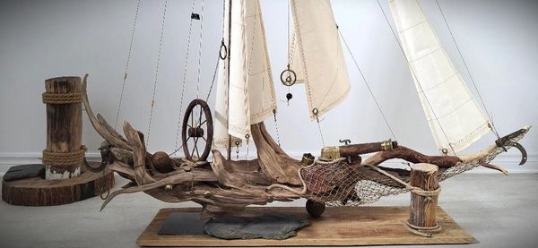 sculptures voiliers, voiliers faits main, art nautique, sculptures artisanales, sculptures voilier.