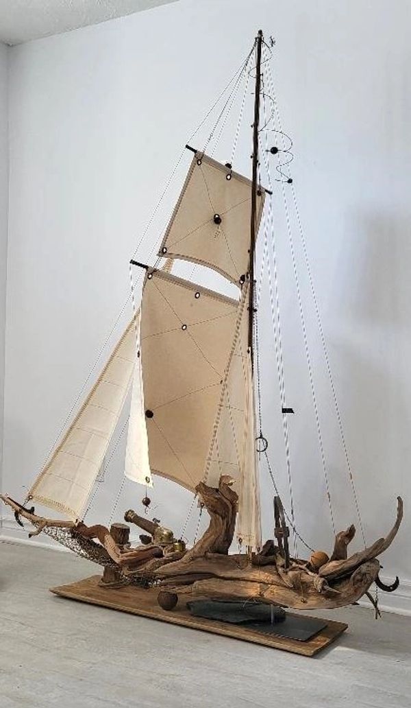 sculptures voiliers, voiliers faits main, art nautique, sculptures artisanales, sculptures voilier.