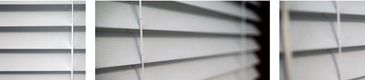 Faux wood blinds