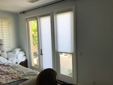 Cell Shade on French Doors