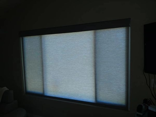 Light Filtering Motorized Roller Shade.