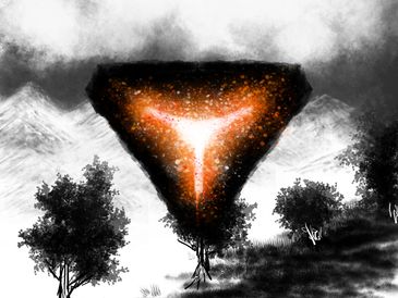 A special treatment of the Rule Of Three Chevron, the Third Rule Games logo.