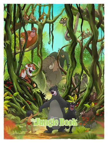 Oficially licensed Disney poster for Bottleneck Gallery