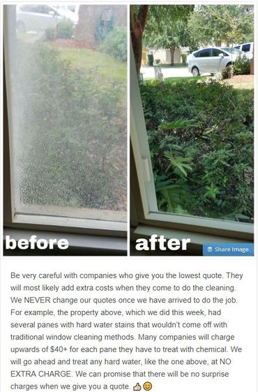 EverClean Windows, before and after window cleaning. Clean windows.