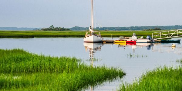 Boats on Dock, Cape Cod - Canva