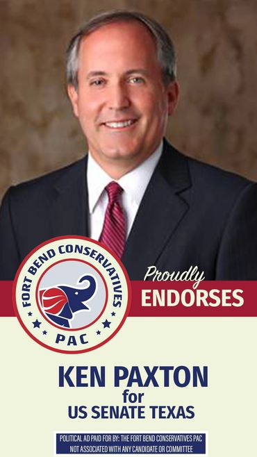Ken Paxton endorsed by Fort Bend Conservatives PAC 2026 primary  