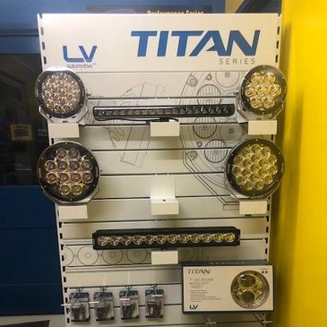 Titan LED light bar spot lights