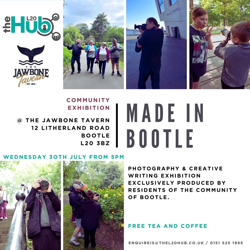 Made in Bootle community photography and creative writing exhibition.