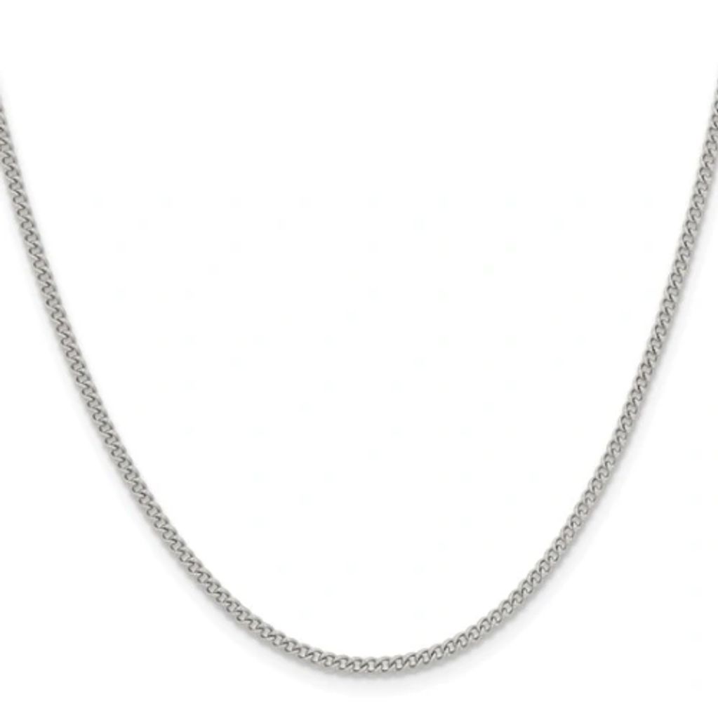 Chisel Stainless Steel Polished 2.25mm 24 inch Round Curb Chain
