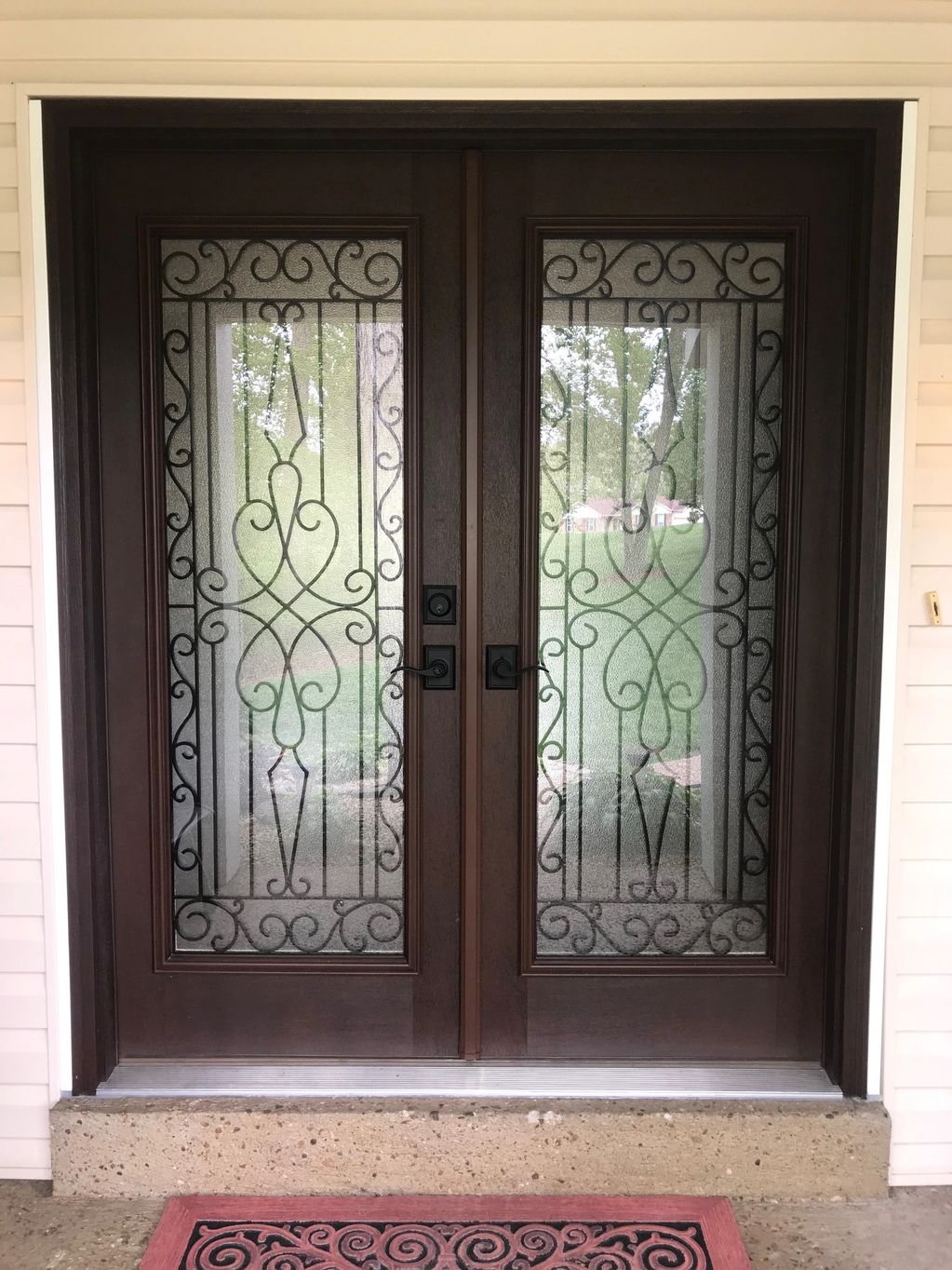 Wyngate French Door with Addison Lever Hardware