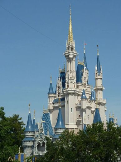 Cinderella's Castle at Disney world, florida