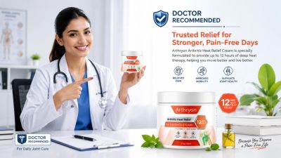 Doctor recommends Arthryan Arthritis Heat Relief Cream for pain relief.
