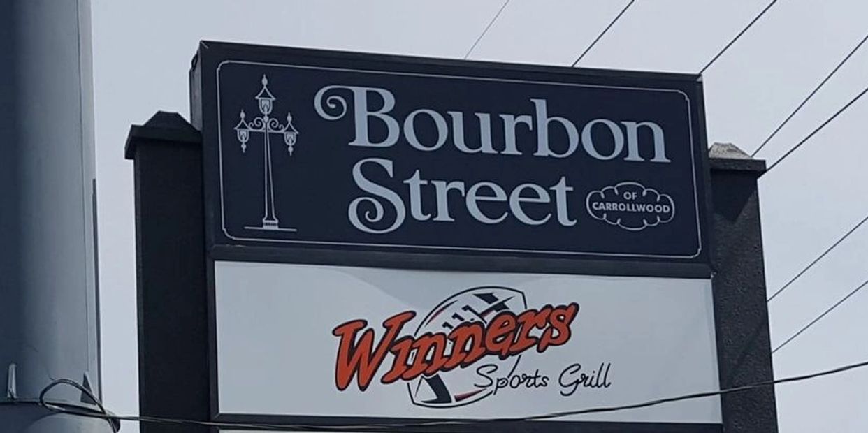 Winners sports grill hoarding on the road 