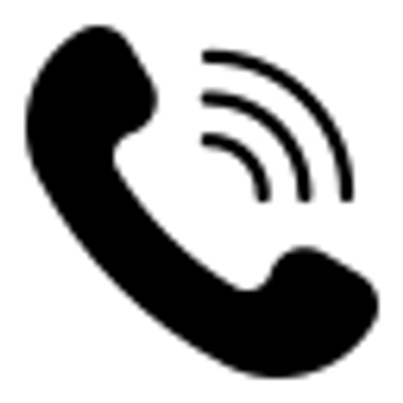 a black color telephone ringing icon