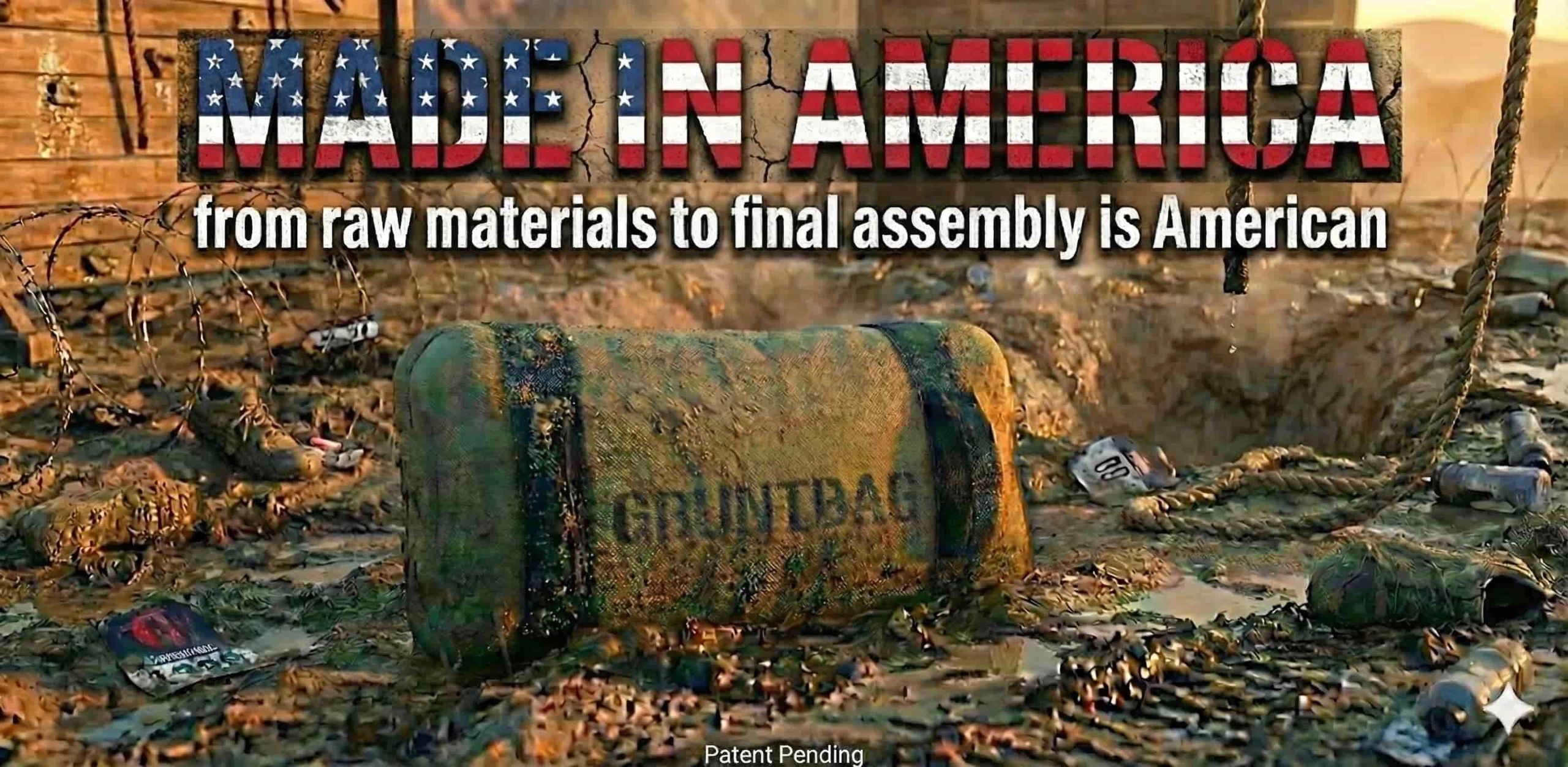 Made In America GRUNTBAG Physical Training Sandbag mud rope Patent Pending