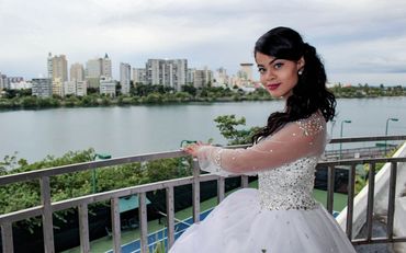 photo of a woman in white